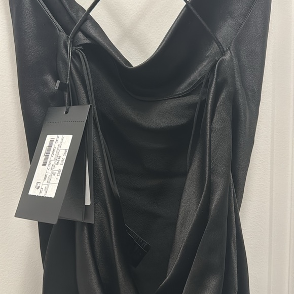 YSL COWL BACK DRESS IN SILK SATIN - Picture 6 of 8